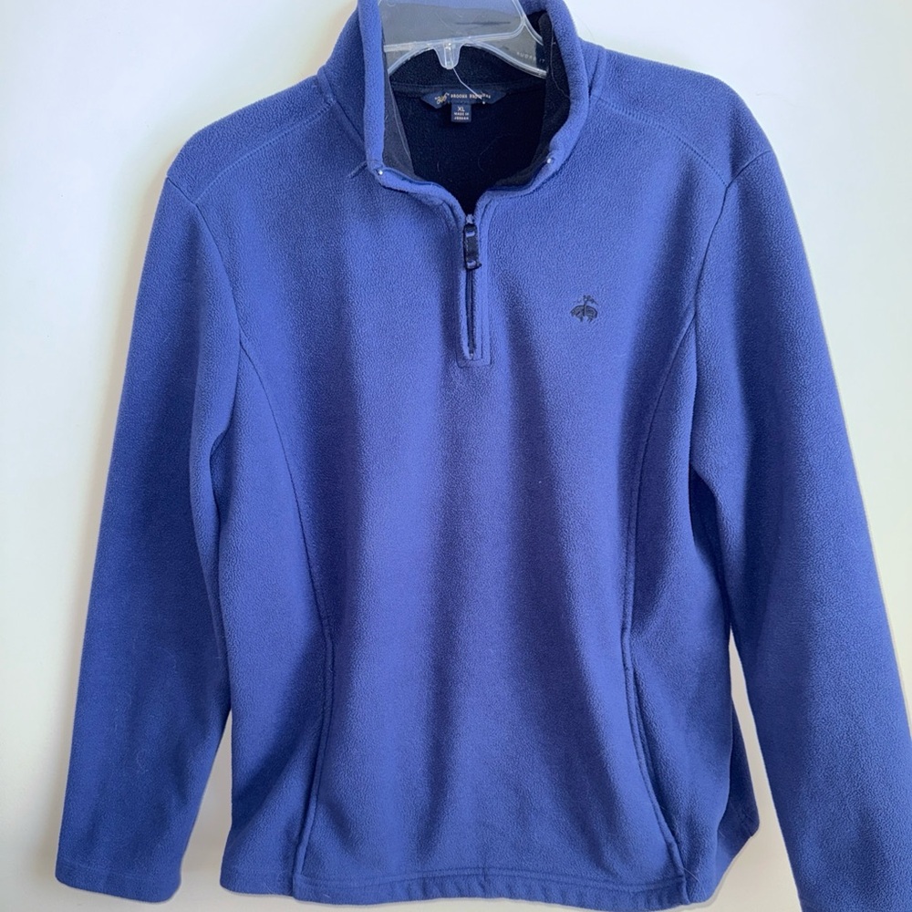 Brooks Brothers women’s blue Fleece 1/4 zip fleece